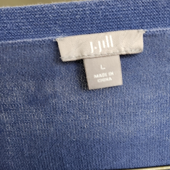 J. Jill Indigo Knit Blouse - Picture 2 of 4